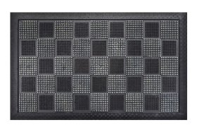 Kilimėlis RICCO Picot, 40 x 60 cm, juodas/sidabrinis, 100% guma, 823-192