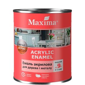 Akrilinė emalė medienai ir metalui MAXIMA, riešutas, 2,3 l