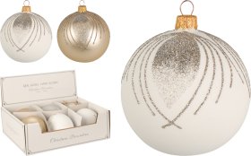 Eglutės žaisliukas, dekoruotas povo plunksna, įv. spalvų, skersmuo 10 cm