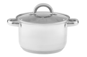 Puodas su dangčiu MAKU, 3,2 l, nerūdijantis plienas/stiklas, skersmuo 20 cm