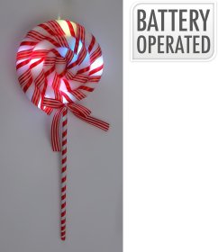 Kalėdinė LED dekoracija Ledinukas, pakabinama, 2,5 x 16 x 43 cm, be baterijų