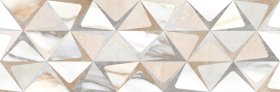 Dekoratyvinės keraminės plytelės KAI CEMENTO CREAM TRIANGLES BEIGE 3407, 24,4 x 74,4 cm, 4 vnt./dėž., rektifikuota, įvairiaspalvė
