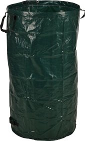 Sulankstomas maišas sodo atliekoms, 100 g/m2, 235 l, 55 x 55 x 100 cm, su rankenomis, tamsiai žalios sp.