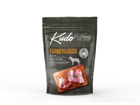 Sausas ėdalas šunims KUDO Mini Adult, su kalakutiena ir antiena, 3 kg