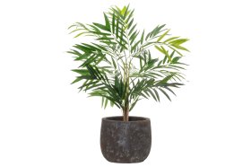 Keraminis lauko vazonas 4Living Vulcano, tamsiai pilkos sp., 36 x 36 x 31 cm.