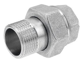 Išardomas sujungimas, chromuotas FERRO, tiesus 1 1/4"