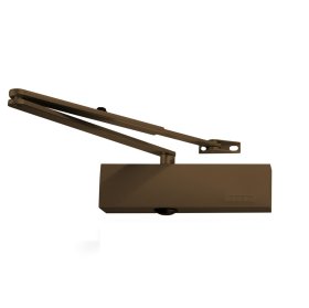 Durų pritraukėjas GEZE 2000, + alkūnė 2000/4000, apkrova iki 80 kg, ruda spalva