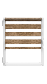 Ritininė užuolaida MARDOM Click Day & Night Natural, 121 x 150 cm, spl. ruda