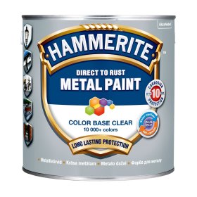 Antikoroziniai dažai HAMMERITE Smooth, 2,35 L, BC bazė, tonuojami, blizgūs