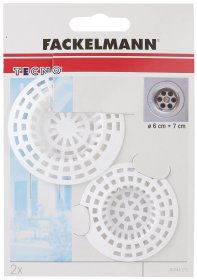 Filtras kriauklei FACKELMANN 61044, 2 vnt., plastikiniai, baltos spalvos, kilmės šalis Lenkija