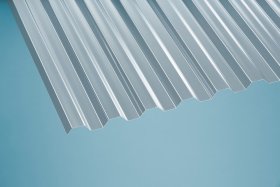 PC profiliuoto monolito polikarb. lakštai GUTTAGLISS PC MAKRO, matmenys 0,8 x 1045 x 3000 mm, trapėcinė, skaidrios spalvos, 2802409