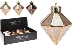 Eglutės žaisliukas Deimantas, 3 skirtingos spalvos, 8 x 8 x 8 cm