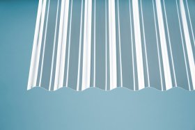 PC profiliuoto monolito polikarb. lakštai GUTTAGLISS PC MAKRO, matmenys 0,8 x 1045 x 2000 mm, sinusinė, skaidrios spalvos, 2802303