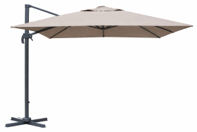 Sodo skėtis NOVELLY HOME, aliuminis, spl. šviesiai ruda, 300x300 cm, XT4214G