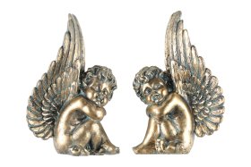 Kapų statulėlė 4Living "Angelas", bronzinės sp., 19 cm.