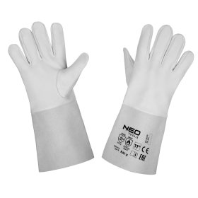 Suvirintojo pirštinės NEO, dydis 11", odinės, sertifikuotos