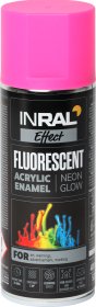 Aerozoliniai dažai INRAL FLUORESCENT, rožinė sp., matinė, 400ml