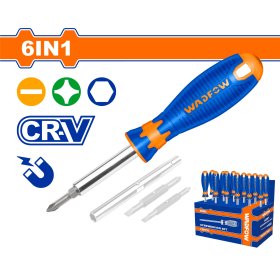 Atsuktuvų rinkinys WADFOW, 6 in 1, magnetiniai, Cr-V, WSS5506