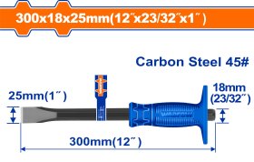 Kaltas WADFOW, plokščias, 45CS, 25x18x300 mm, WCC1302