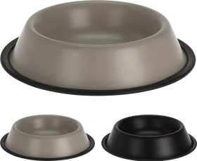 Dubenėlis šunims, nerūdijantis plienas, neslystantis pagrindas, 255 ml