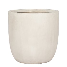 Keraminis lauko vazonas Donica Preto III, baltos sp., 43 x 43 x 43 cm.