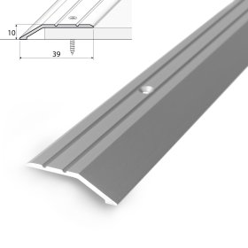 Aliumininė grindų juostelė HESORA H 04 D2, 4 x 90 cm,  mat.sidabro spalvos, kilmės šalis ES