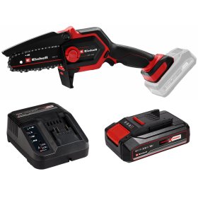 Akumuliatorinis genėjimo pjūklas EINHELL GE-PS 18/15 Li BL, 18 V, pjov. juostos ilgis 15,8 cm, pjaunamas plotis 12,5 cm,  komplekte 2,5 Ah akumuliatorius ir pakrovėjas