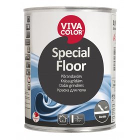 Grindų emaliniai dažai VIVACOLOR Special Floor, 0,9 l, A bazė, balti, blizgūs