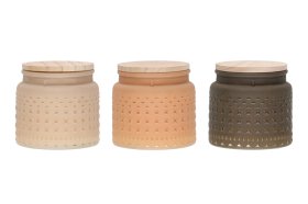 Žvakė su dangteliu POLAR, 9,8 x 9,2 cm, trys skirtingos sp., degimo laikas 32 val