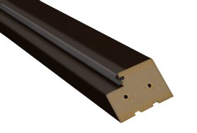 Laminuotų durų su užlaida stakta VOSTER, horizontali, spalva Black matt, matmenys 644 x 90 x 44 mm, 1 vnt.