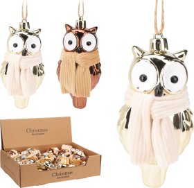 Eglutės žaisliukas Pelėda, įvairių sp., 5 x 4 x 9,2 cm