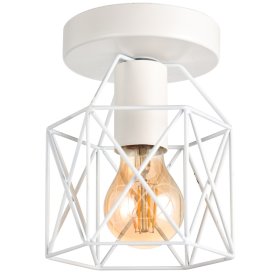 Šviestuvas G.LUX Gt-506-1C-Wh Wire-2, 1xE27, išmatavimai: 18*20 cm, be lemputės kompl., baltos sp.