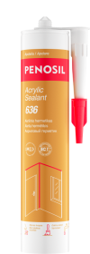 Akrilinis hermetikas PENOSIL Acrylic Sealant 636, 280 ml, baltos spalvos