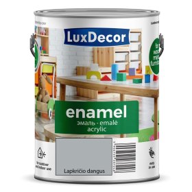Universalus akrilinis emalis LUXDECOR, 2,5 l lapkričio dangaus spalvos, matinis
