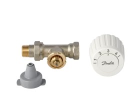 Termostatinis ventilis DANFOSS FJVR d15, tiesus ir termostatinė galva FJVR DANFOSS, 003L1080