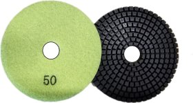 Deimantinis akmens poliravimo diskas DIA TOOLS, kibus, 100 mm, P50, drėgnam poliravimui