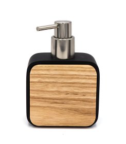 Muilo dozatorius RIDDER Amara, pastatomas, juodos spalvos, poliresinas/bambukas