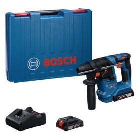 Akumuliatorinis perforatorius BOSCH Professional GBH 18 V-18, 18 V, komplekte 2 x 2,0 Ah akumuliatoriai ir kroviklis, lagaminas, 0611927001