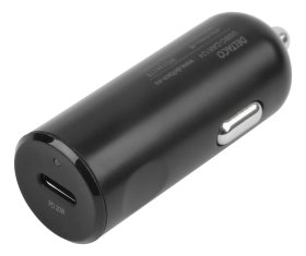 Automobilinis įkroviklis DELTACO USBC-CAR125, 1x USB-C 20W, komplekte kartu su 1m USB-C laidu