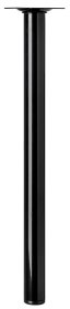 Baldų koja HETTICH, reguliuojama, juoda spl., d-30 mm, 400 mm, 1226