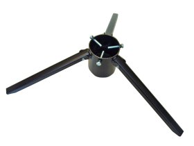 Eglutės stovas, sulankstomas, rankų darbo, skersmuo 10,8 cm., juodos sp., laiko eglutę iki 2,5 m.