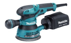 Elektrinis ekscentrinis šlifuoklis MAKITA BO5041, galia 300 W, 125 mm, 4000-12000 min-1, 2,8 mm, 1,4 kg