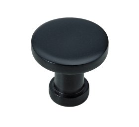 Baldų rankenėlė HETTICH, D26 mm, juodo aliuminio sp., 9286973