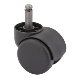 Dvigubas ratukas minkštoms grindims WALTECO, d-50 mm, su kištuku 10 mm, apkrova 50 kg