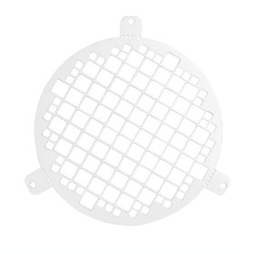 Ventiliacinis tinklelis - grotelės EUROPLAST LSM125, d125 mm, baltos sp., metalinis