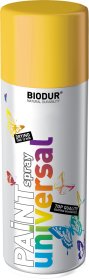 Universali aerozolinė emalė BIODUR, geltona (RAL1023), 400 ml