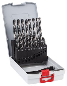 Grąžtų metalui rinkinys BOSCH PointTeQ, tiesus, 1-10 mm, 19 vnt.
