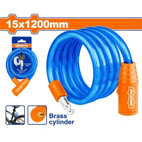 Dviračio spyna WADFOW WBK1115, 2 raktai, d-15 mm, 1200 mm