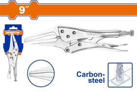 Užspaudimo replės WADFOW, ilgos-tiesios, 230 mm (9"), WLP3C09