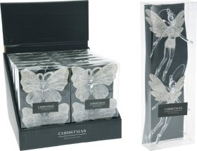 Eglutės žaisliukai Drugelis, 2 vnt., 10 cm